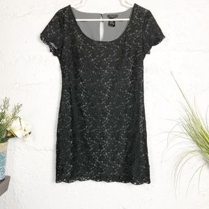Aritzia Talula Black Lace Mini Dress
